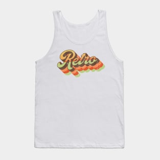 Distressed Retro Typography Design Tank Top